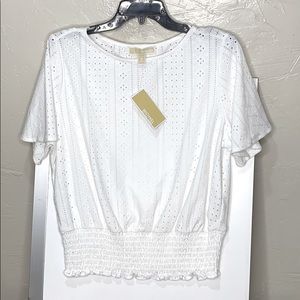 Michael Kors Eyelet Tunic Tee